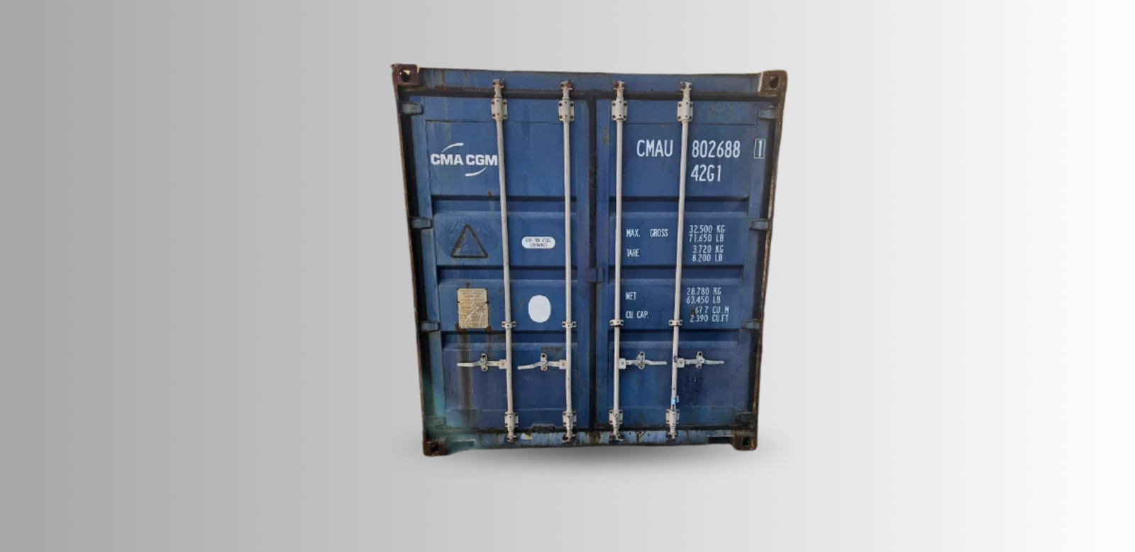 Used 40 ft Shipping Container Standard 8 ft 6 in High | Used Cargo Worthy CW