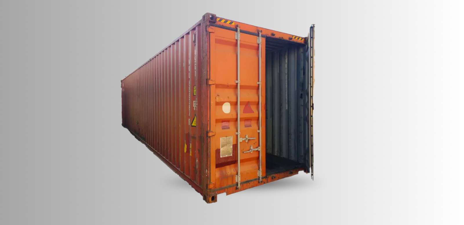 Used 40 ft Shipping Container High Cube 9 ft 6 in High | Used Cargo Worthy CW
