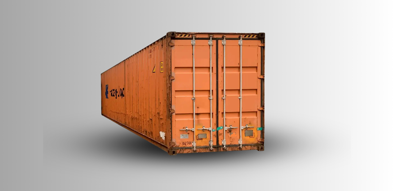 Used 40 ft Shipping Container High Cube 9 ft 6 in High | Used Wind and Water Tight WWT